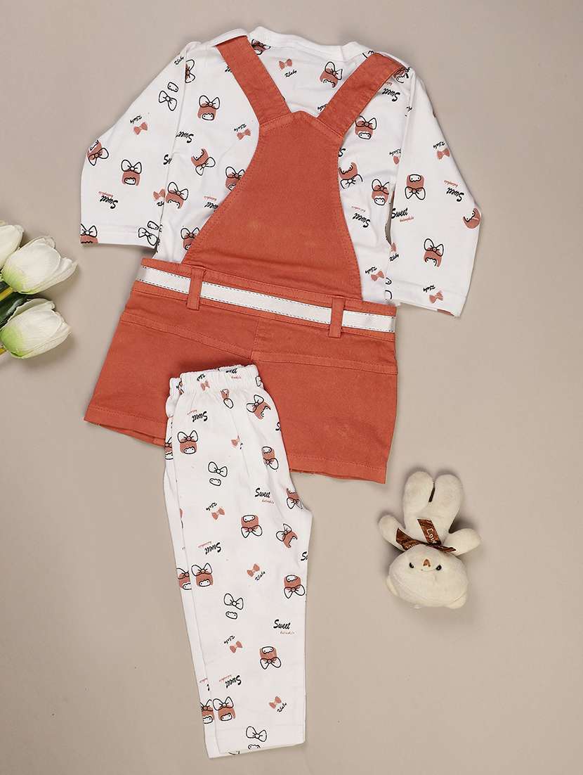 girls printed round neck full length set - 22036040 -  Standard Image - 1