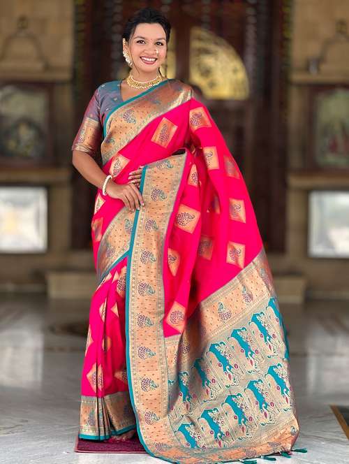 women self design banarasi saree with blouse - 22036578 -  Standard Image - 0