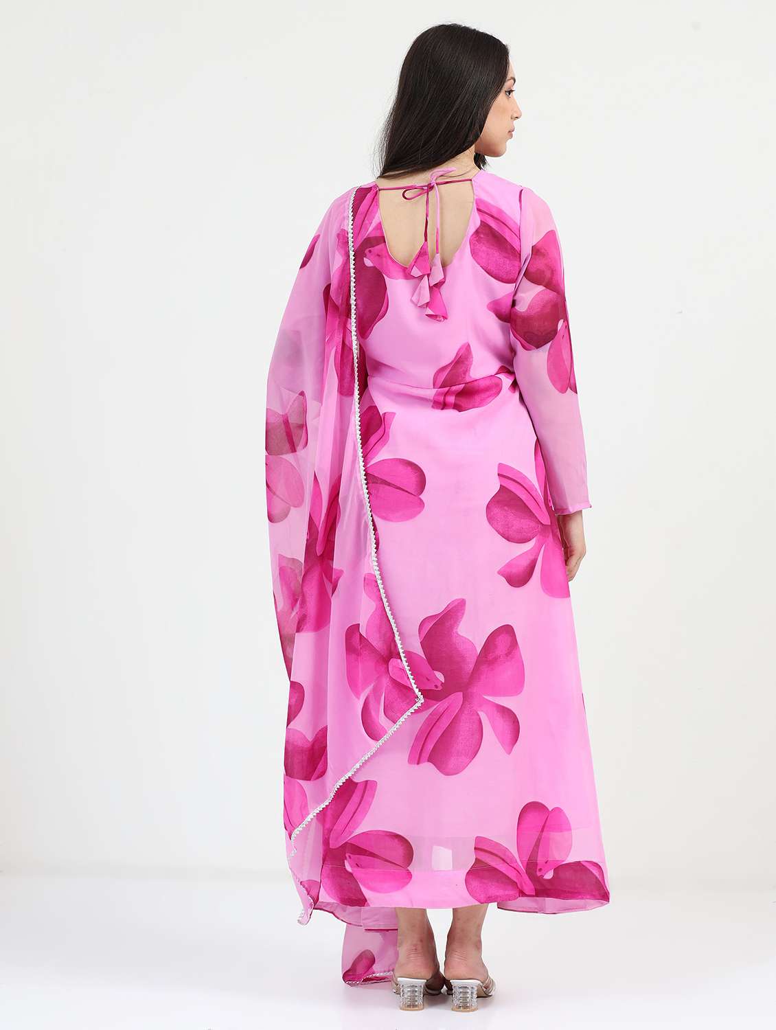 women floral printed long sleeve kurta dupatta set - 22036708 -  Standard Image - 1
