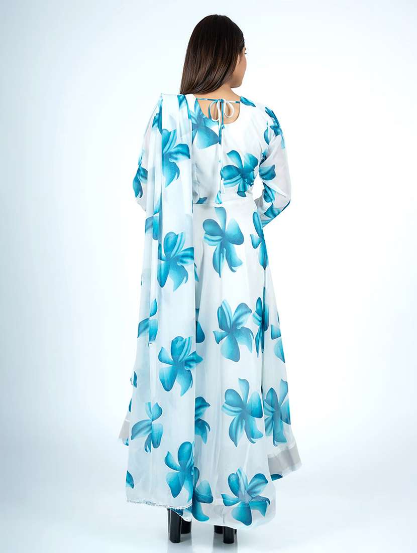 women floral printed long sleeve kurta dupatta set - 22036747 -  Standard Image - 1