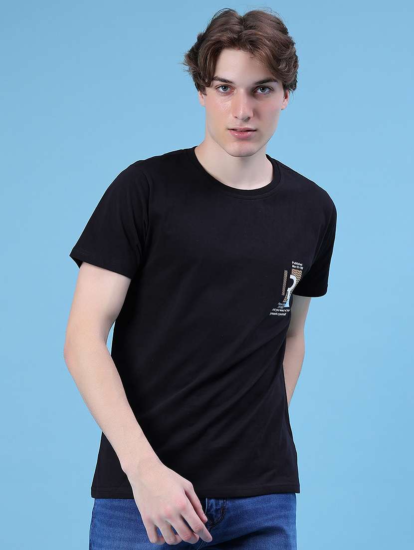 men printed short sleeve regular fit t-shirt - 22036930 -  Standard Image - 1