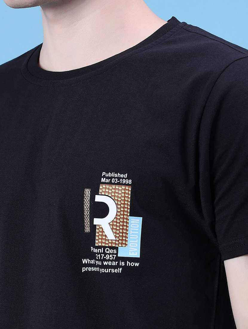 men printed short sleeve regular fit t-shirt - 22036930 -  Standard Image - 4
