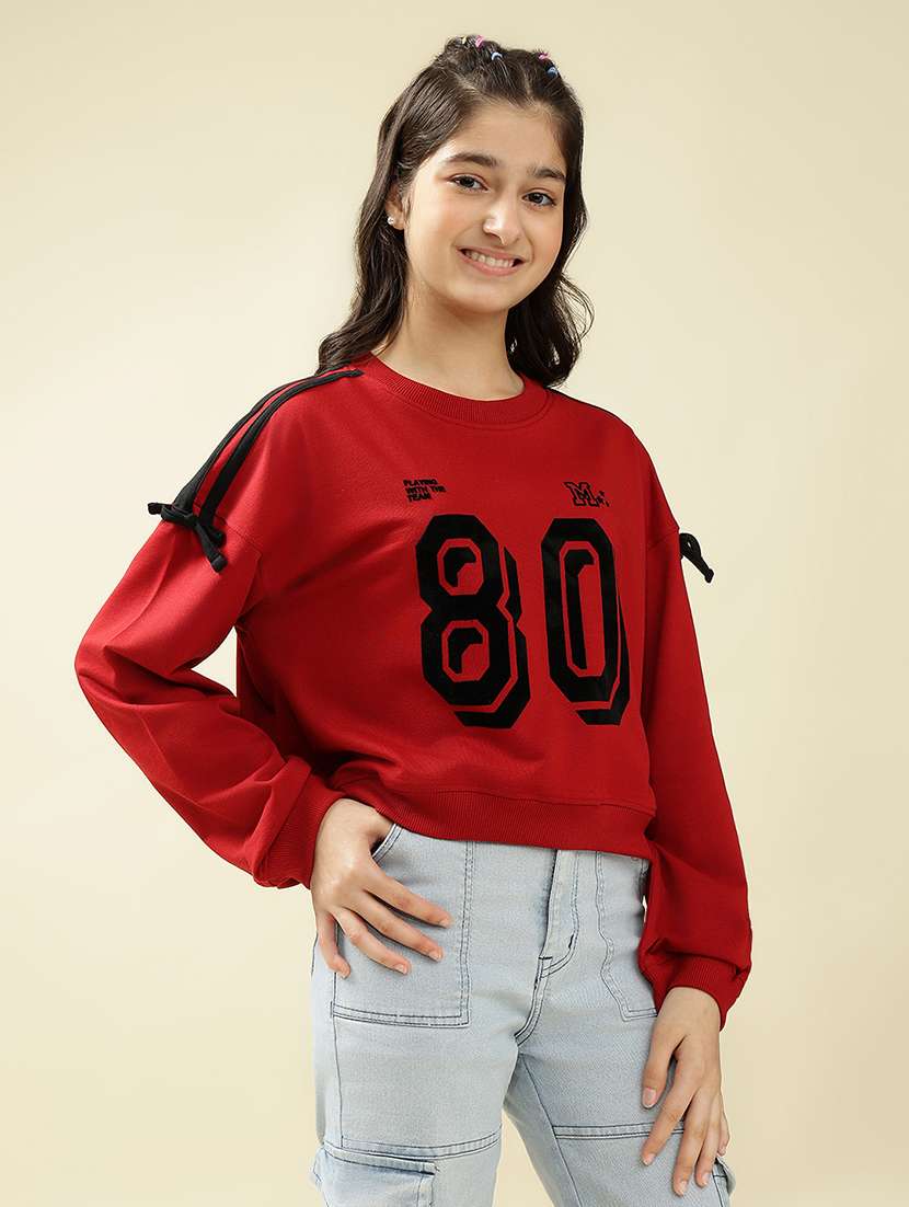 girls printed long sleeve sweatshirt  - 22036942 -  Standard Image - 1