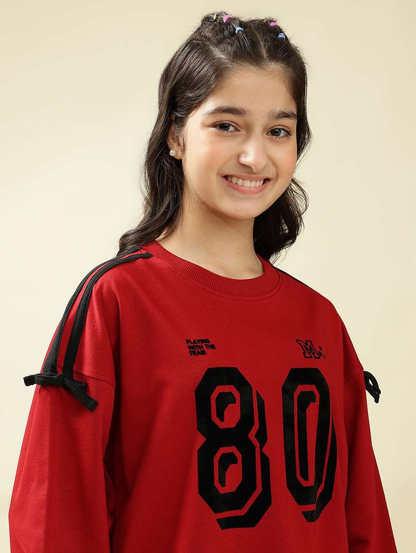 girls printed long sleeve sweatshirt  - 22036942 -  Standard Image - 4