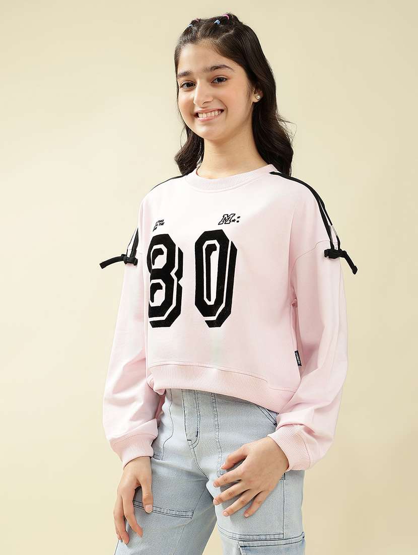 girls printed long sleeve sweatshirt  - 22036943 -  Standard Image - 1