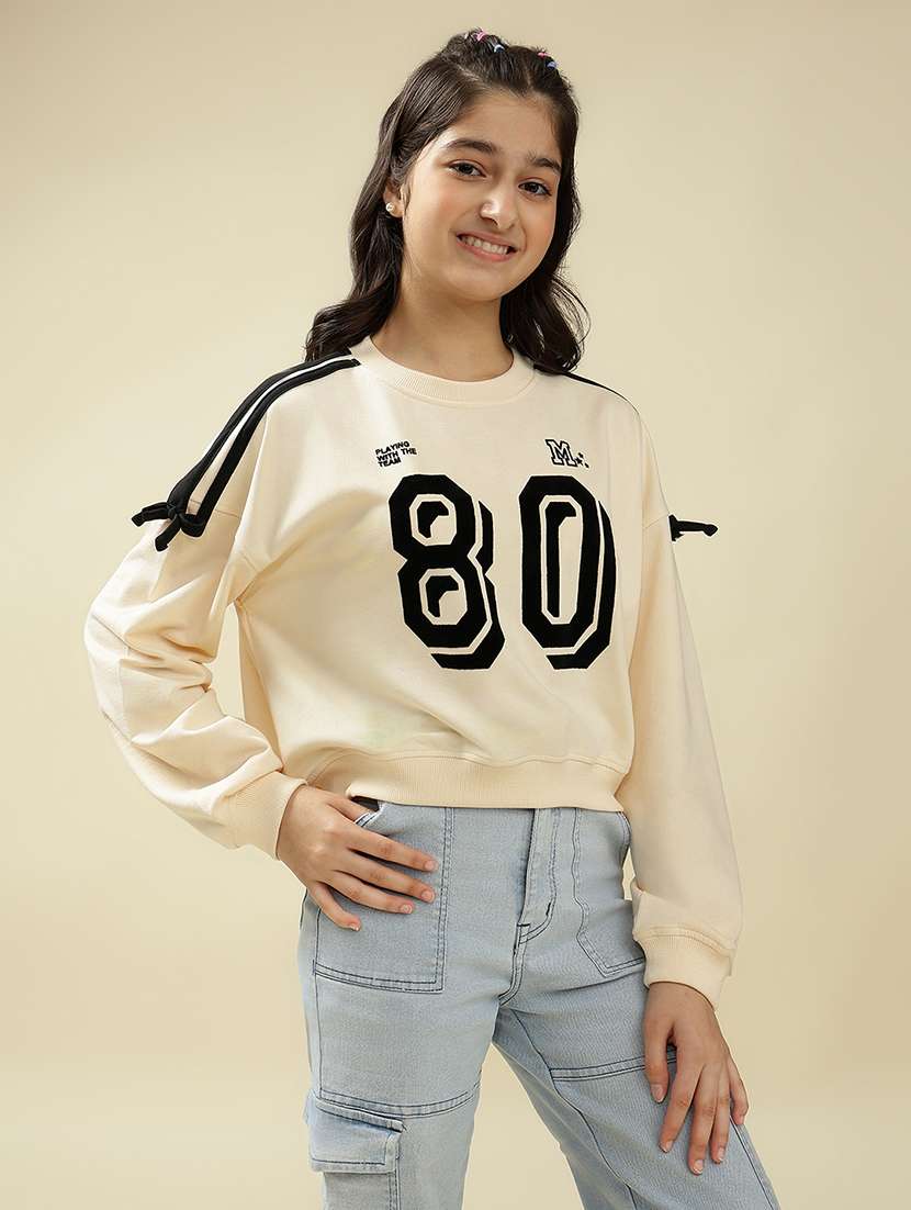 girls printed long sleeve sweatshirt  - 22036944 -  Standard Image - 1