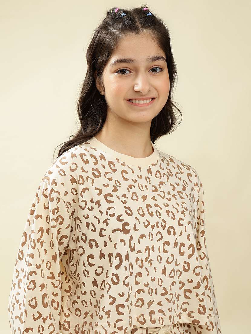 girls animal print nightwear pyjama set - 22036956 -  Standard Image - 4