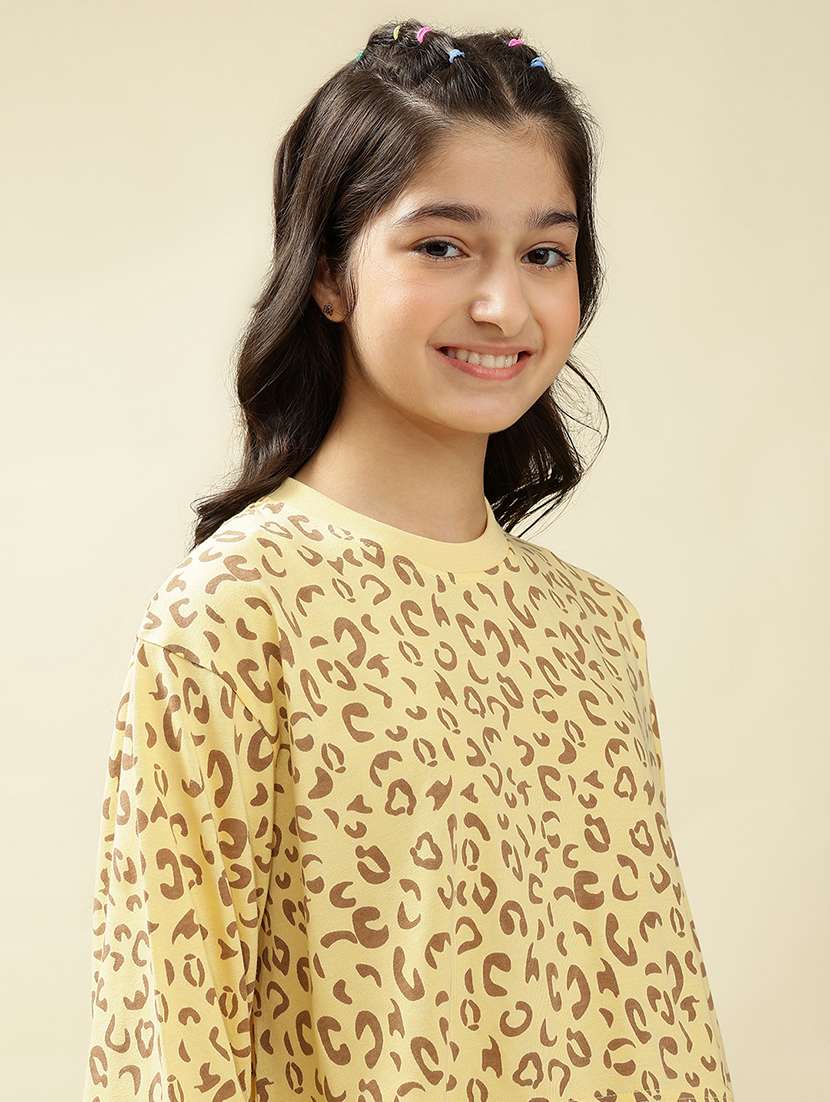 girls animal print nightwear pyjama set - 22036957 - Standard Image - 4