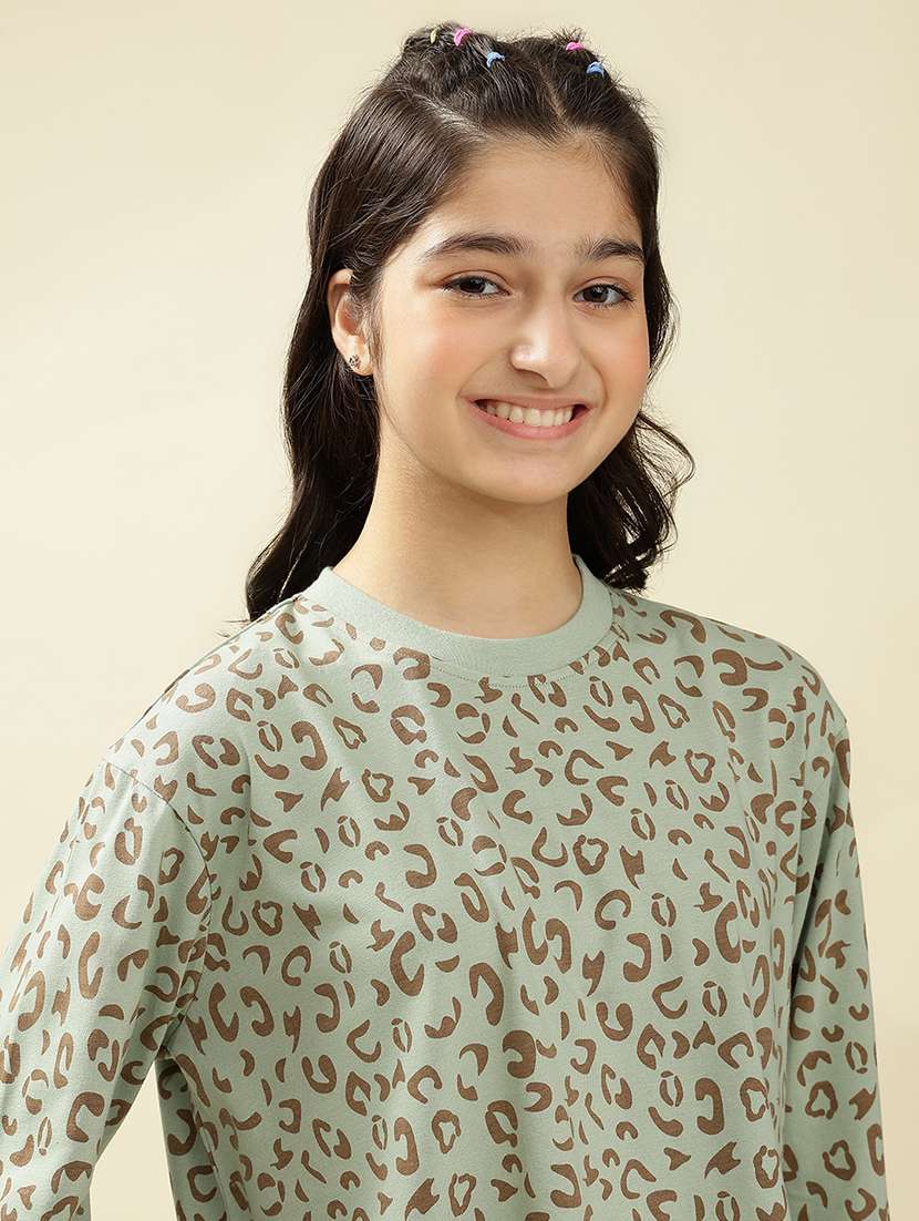 girls animal print nightwear pyjama set - 22036958 -  Standard Image - 4