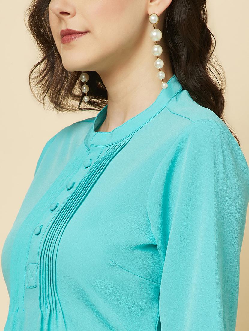 women solid bell sleeve regular top - 22036972 - Standard Image - 4