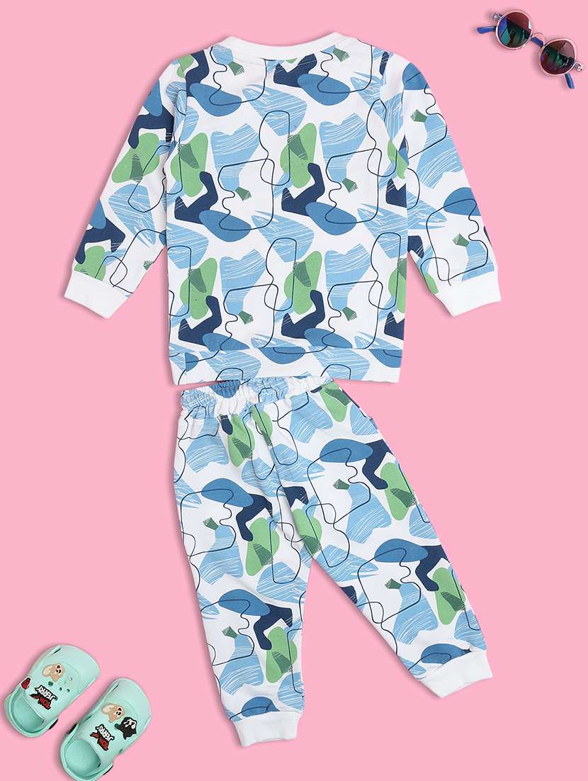 kids solid full length twin set - 22037588 -  Standard Image - 1