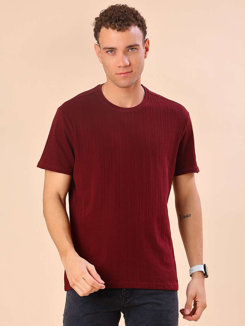 men solid short sleeve regular fit t-shirt - 22037660 - Standard Image - 1