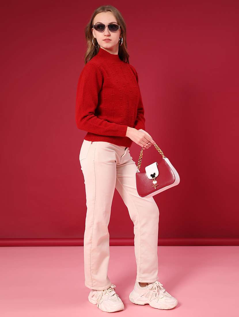 women self design long sleeve pullover - 22037694 -  Standard Image - 4