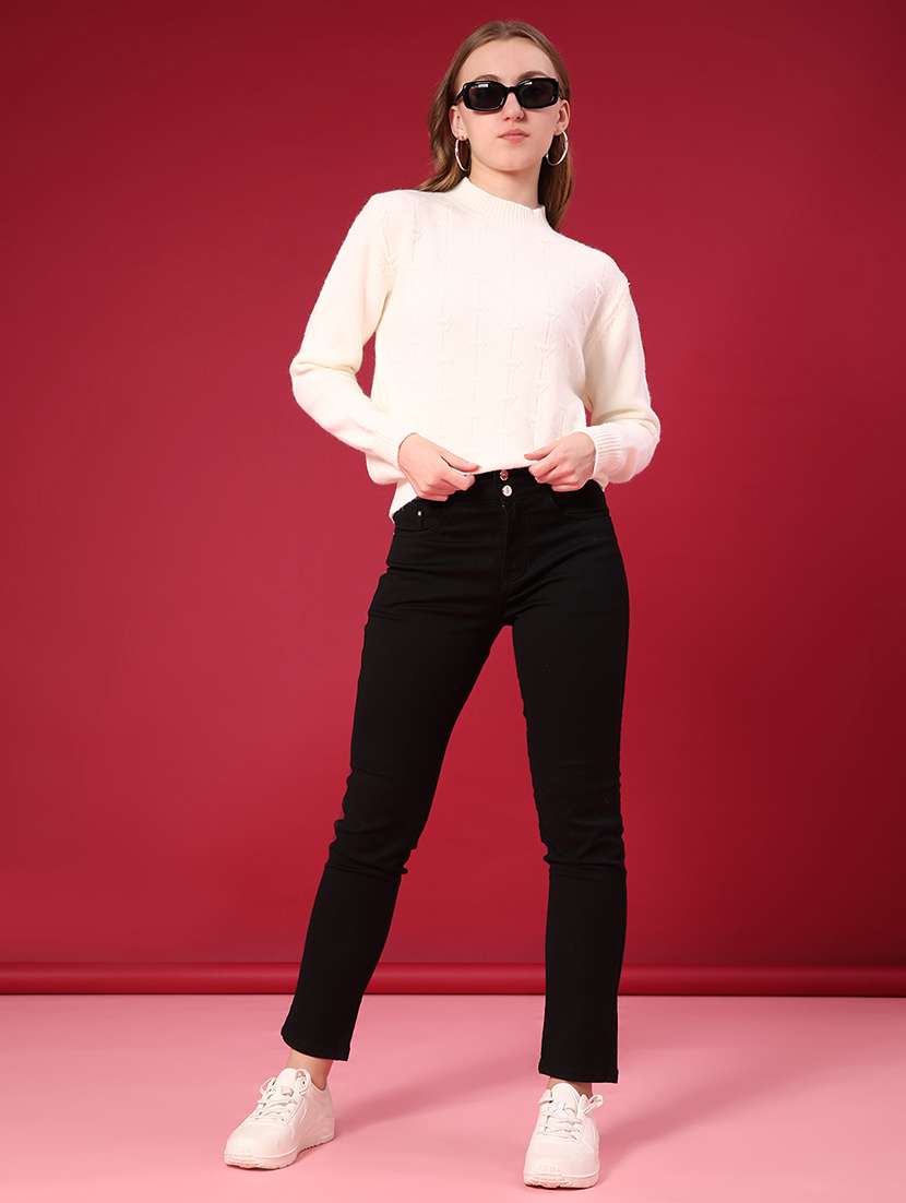 women self design long sleeve pullover - 22037696 -  Standard Image - 4