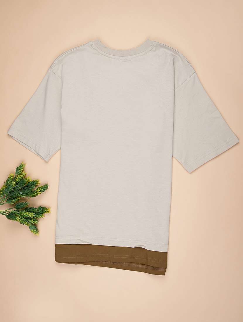 boys color blocked short sleeve regular fit t-shirt - 22037793 -  Standard Image - 1