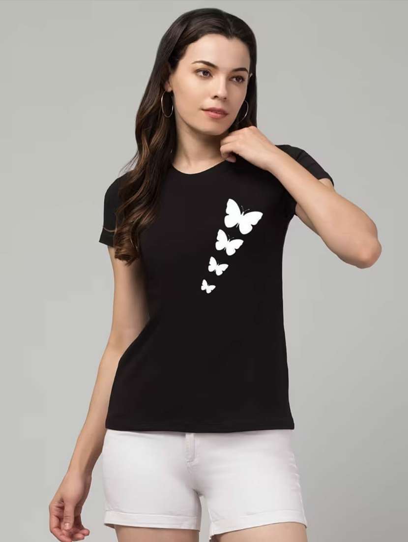 women pack of 2 printed short sleeves t-shirt - 22037810 -  Standard Image - 1