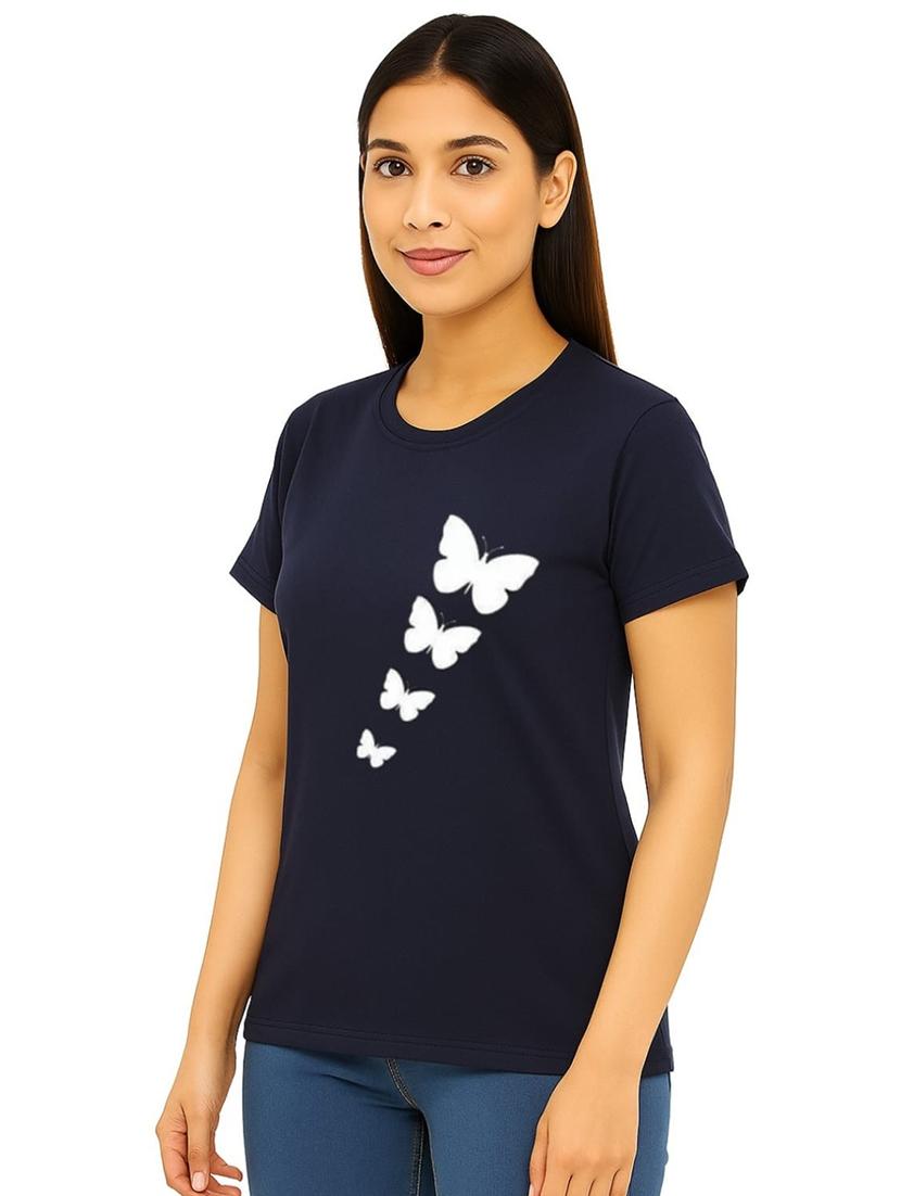 pink cotton blend regular tshirt - 22037823 - Standard Image - 4