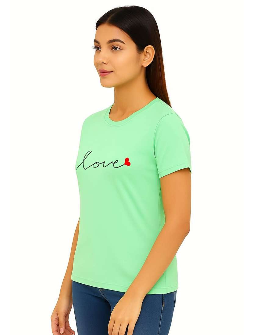 women printed short sleeve regular fit t-shirt - 22037825 -  Standard Image - 1