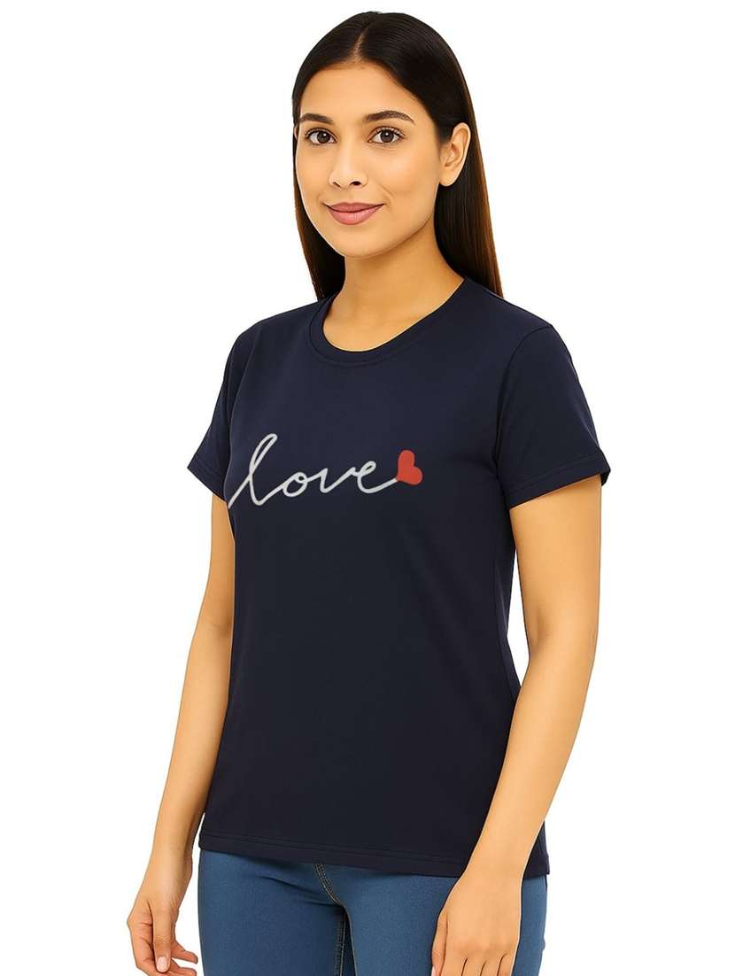 women printed short sleeve regular fit t-shirt - 22037827 -  Standard Image - 1