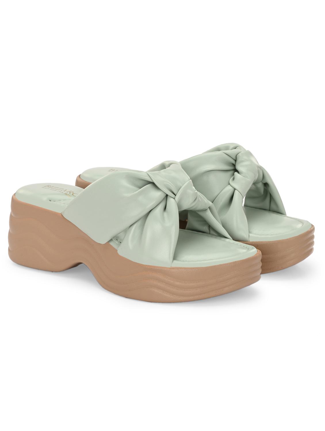 women green slip on wedge - 22037847 - Standard Image - 1