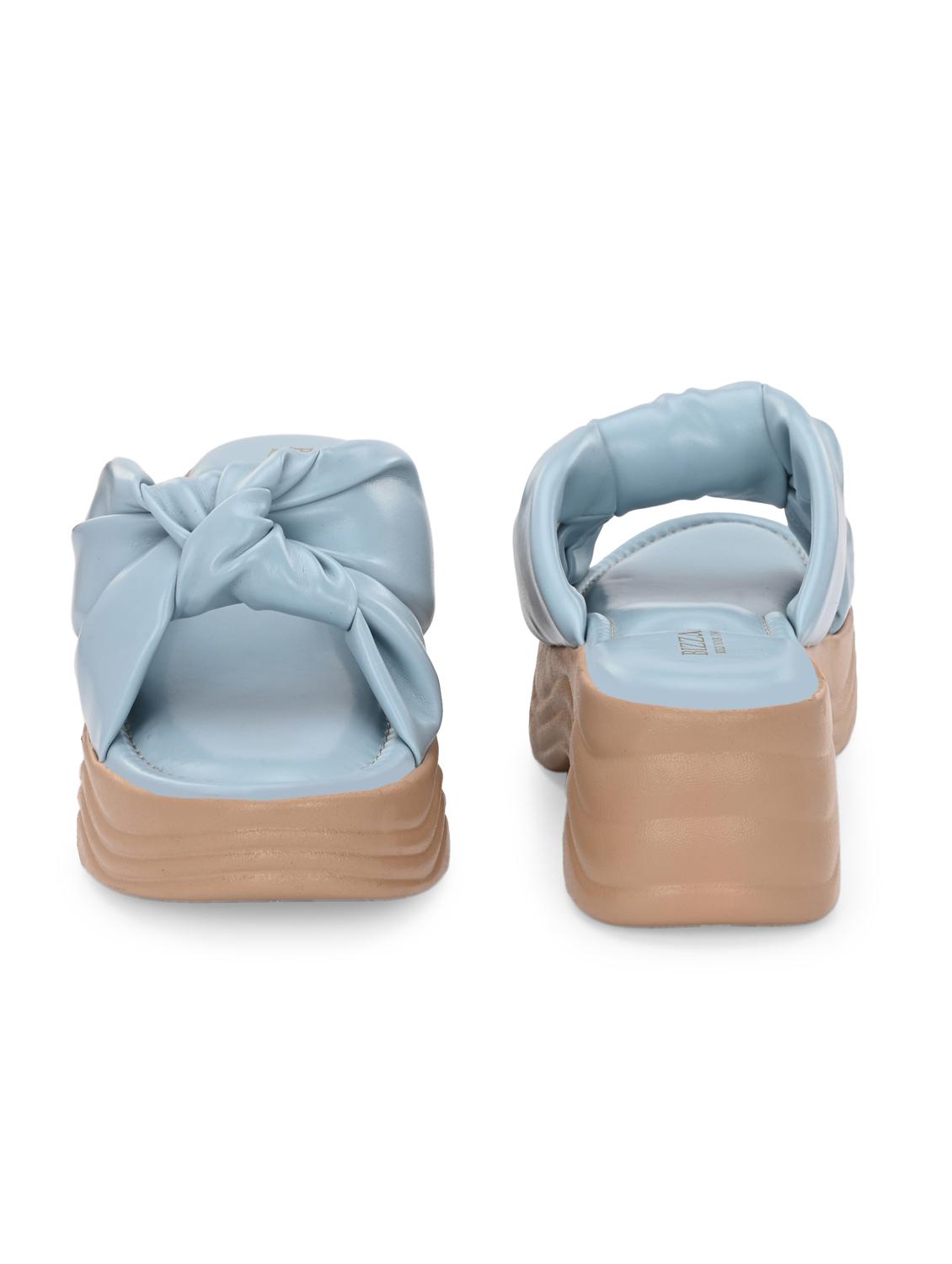 women blue slip on wedge - 22037848 - Standard Image - 4