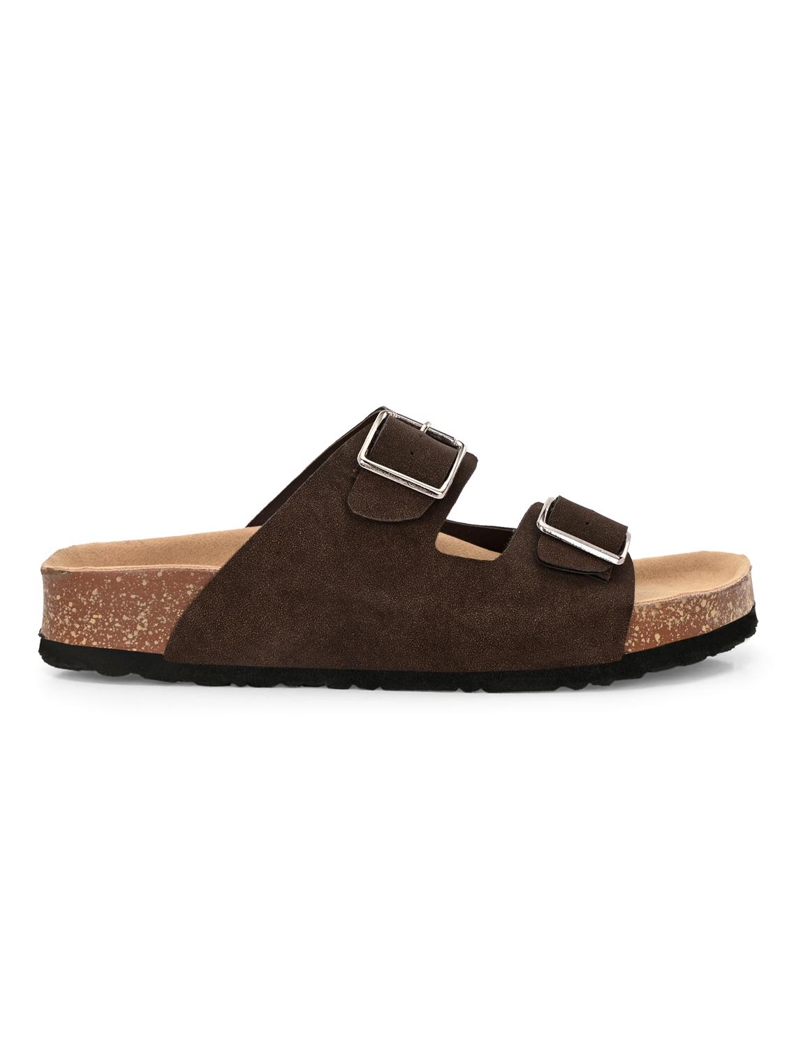 women brown slip on sandal - 22037853 -  Standard Image - 1