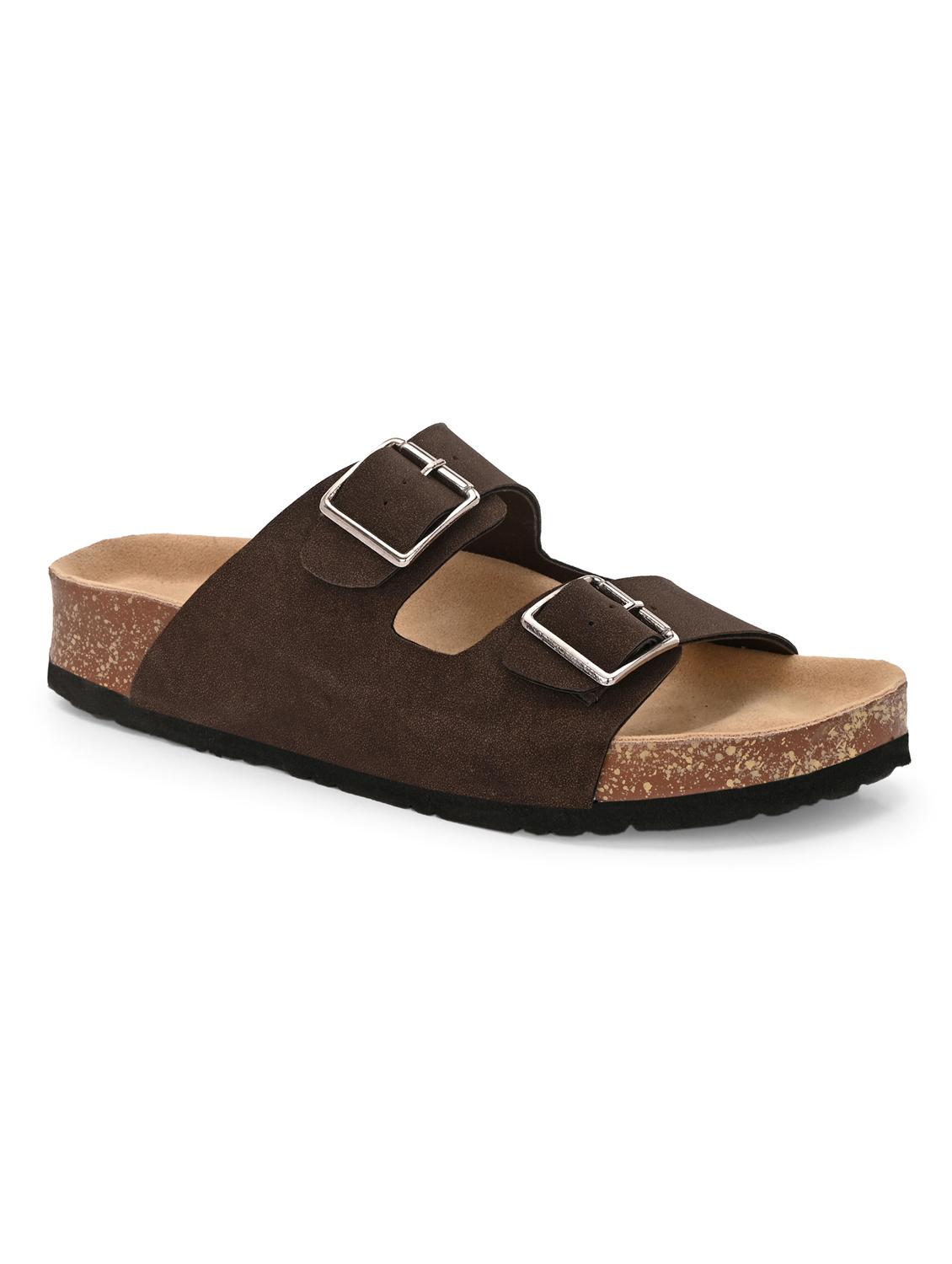 women brown slip on sandal - 22037853 - Standard Image - 4