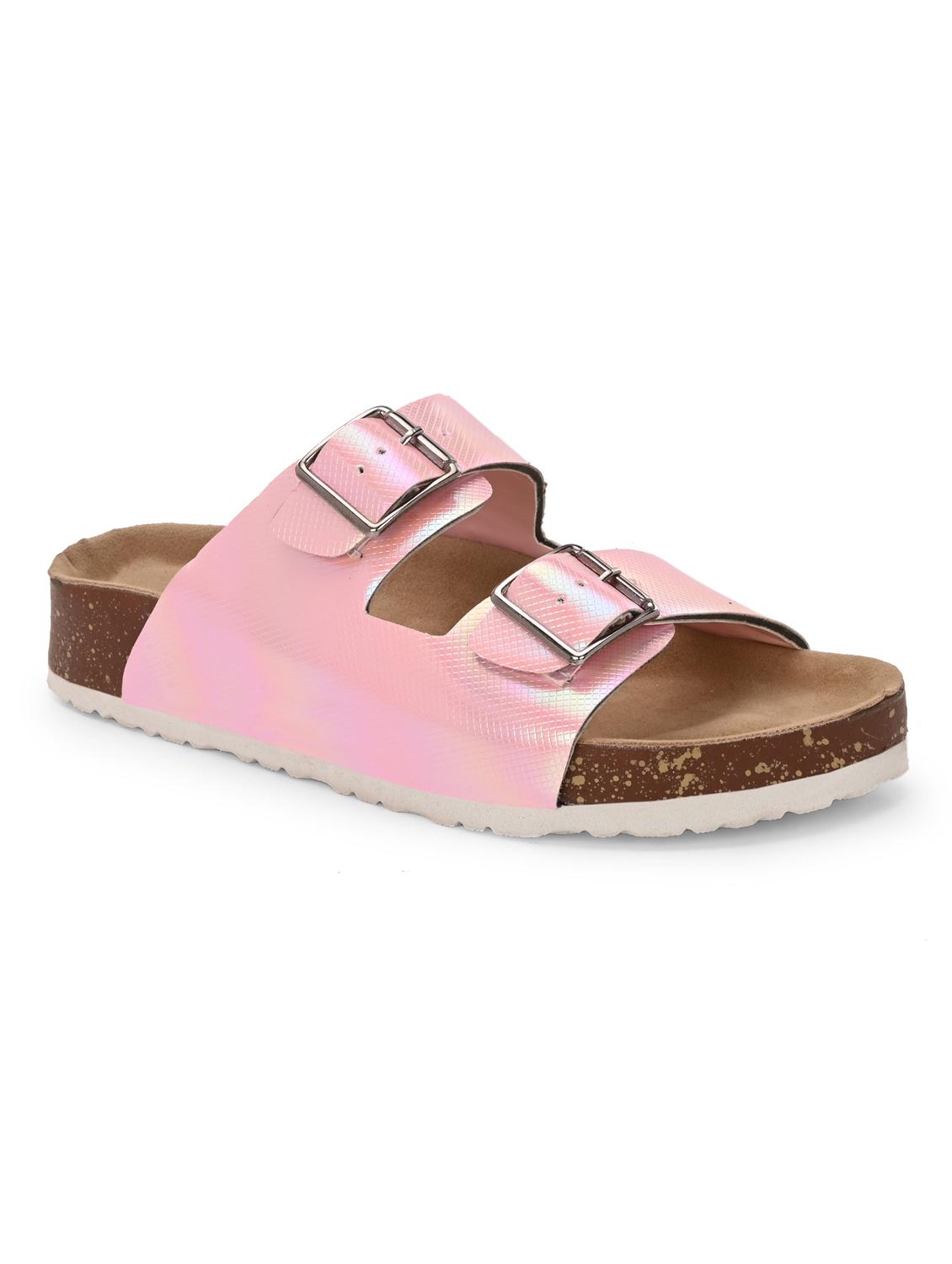 women pink slip on sandal - 22037857 - Standard Image - 1