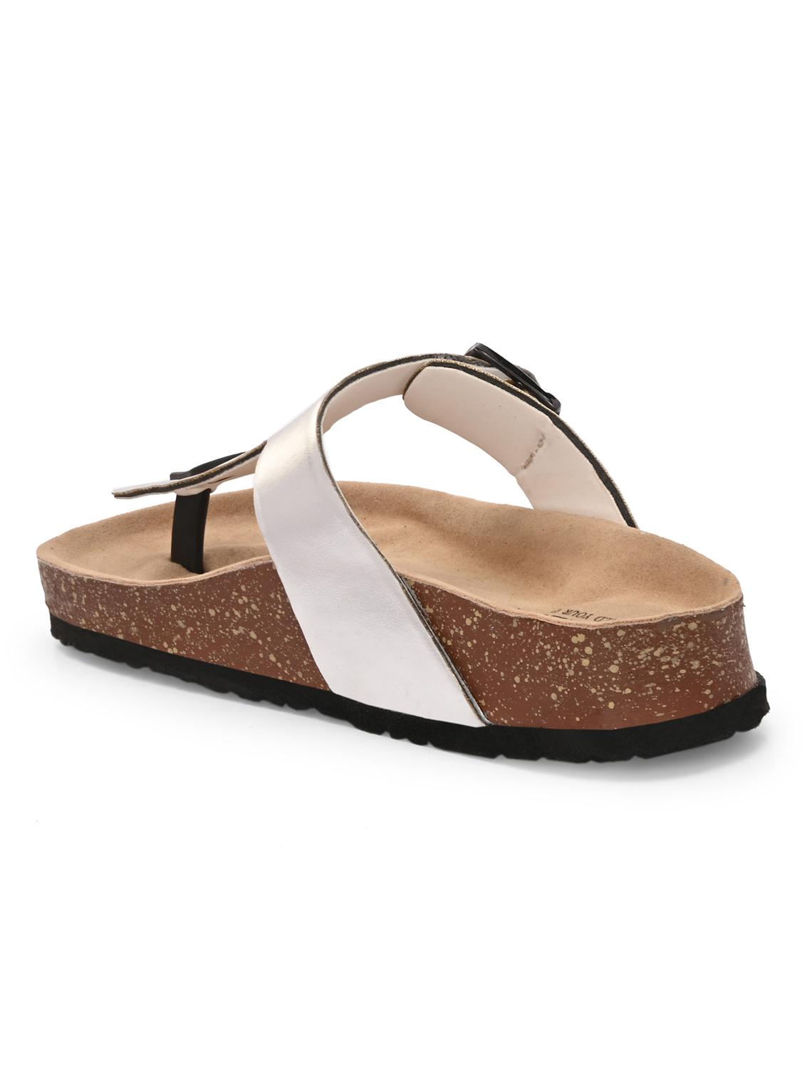 women silver slip on sandal - 22037858 - Standard Image - 4