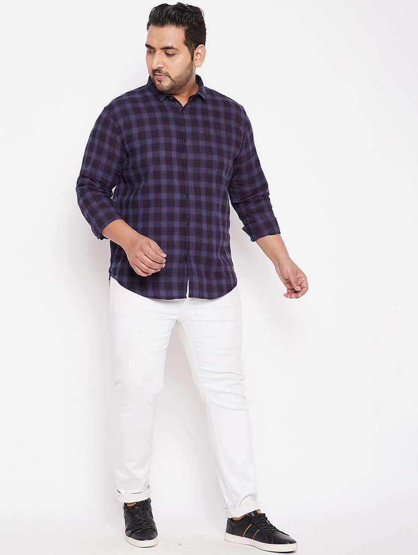 men checkered collared long sleeve regular fit shirt - 22037887 -  Standard Image - 6