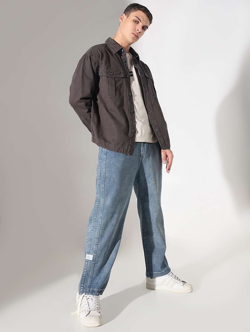 men solid mid rise straight fit jean - 22037897 -  Standard Image - 4