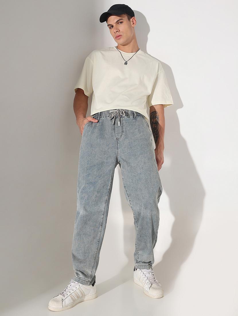 men solid mid rise straight fit jean - 22037899 - Standard Image - 4