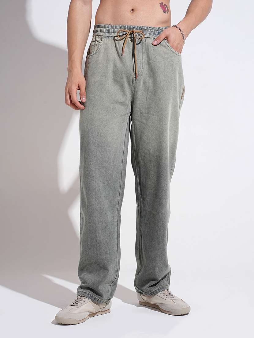 men washed mid rise straight fit jean - 22037908 -  Standard Image - 1