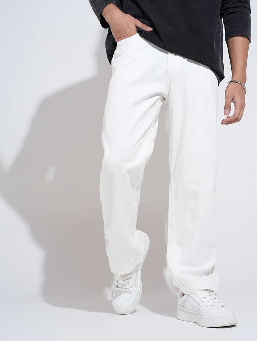 men solid mid rise straight fit jean - 22037911 - Zoom Image - 0