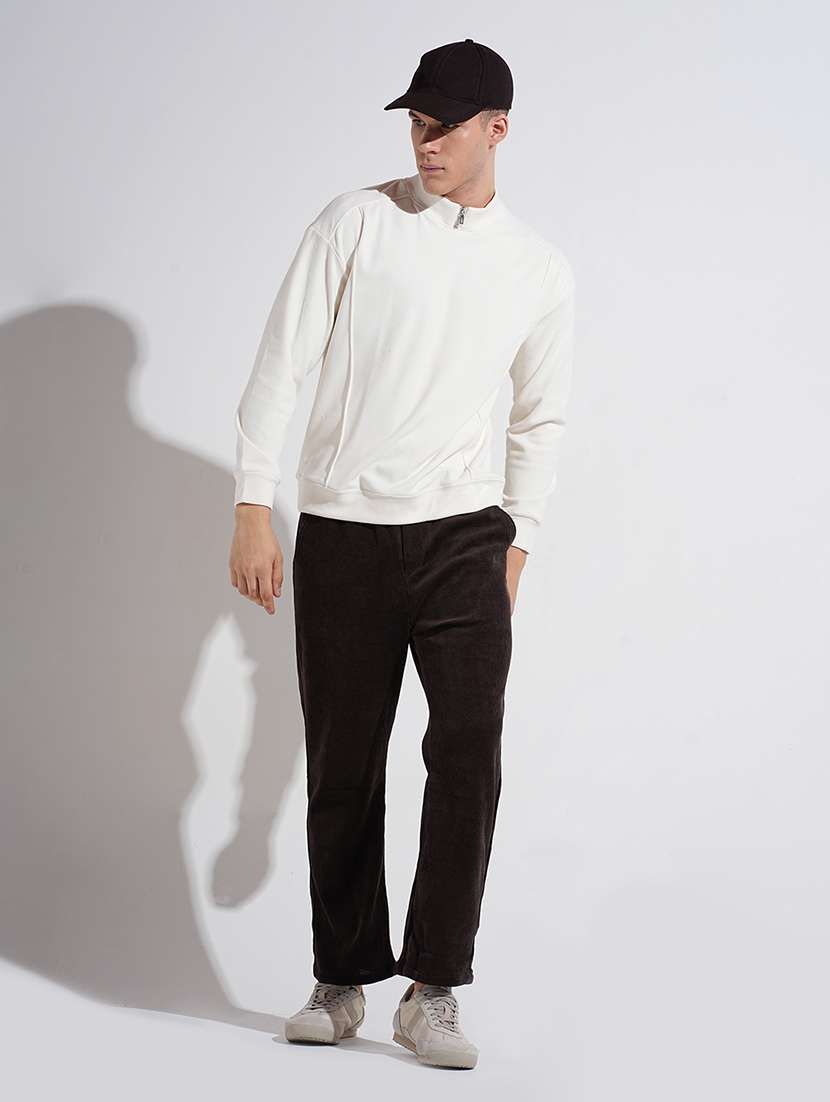 men solid long sleeve hooded sweatshirt - 22037921 -  Standard Image - 4