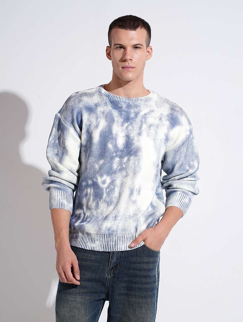 men printed long sleeve round neck sweatshirt - 22037929 -  Standard Image - 1