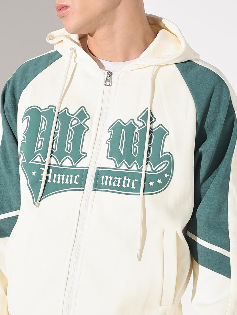 men printed long sleeve hooded sweatshirt - 22037930 - Standard Image - 4