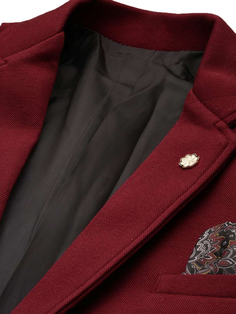 men solid long sleeve single breasted blazer - 22037941 -  Standard Image - 4