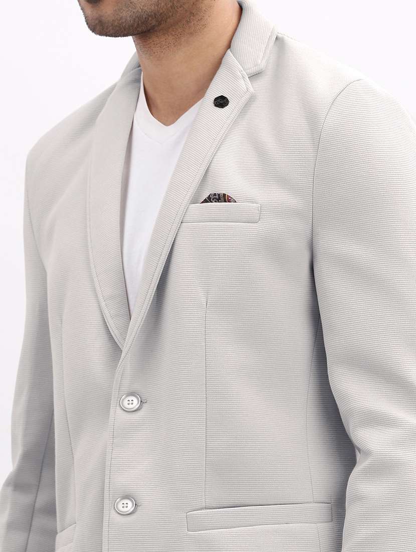 men solid long sleeve single breasted blazer - 22037948 -  Standard Image - 4