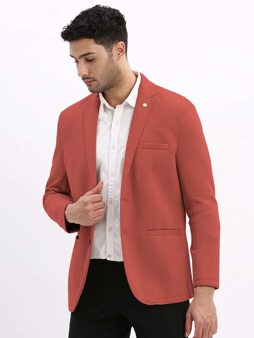 men solid long sleeve single breasted blazer - 22037949 -  Standard Image - 6