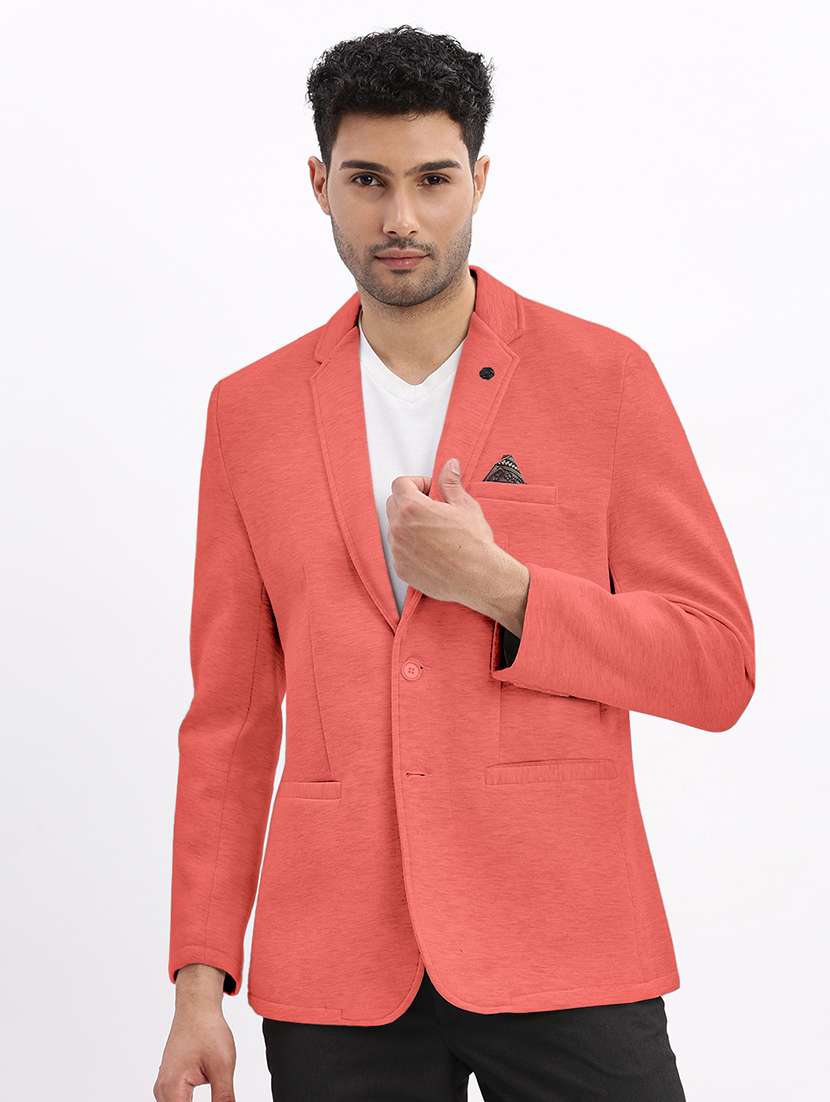 men solid long sleeve single breasted blazer - 22037953 -  Standard Image - 1