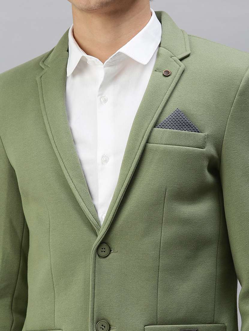 men solid long sleeve single breasted blazer - 22037961 -  Standard Image - 4