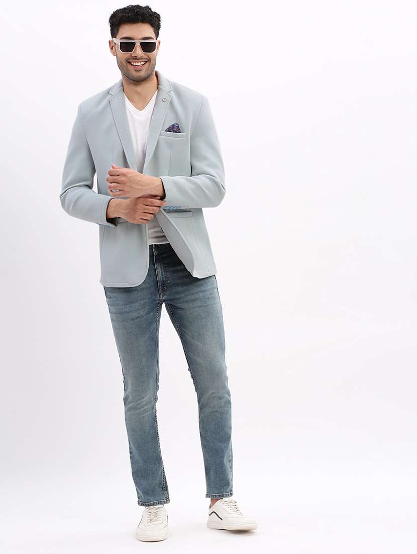 men solid long sleeve single breasted blazer - 22037962 -  Standard Image - 6