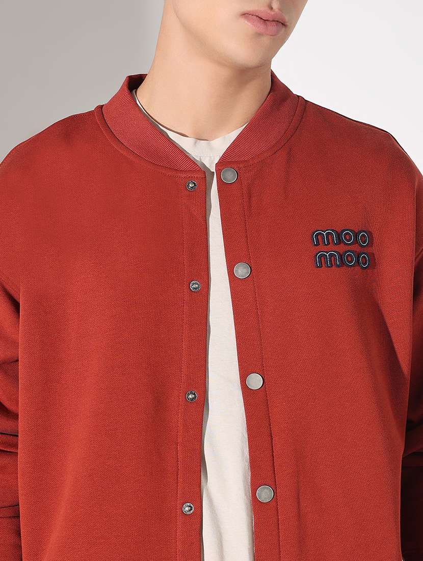 men printed long sleeve varsity jacket - 22037970 -  Standard Image - 4