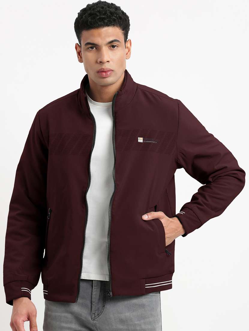 men solid long sleeve bomber jacket - 22037994 -  Standard Image - 1