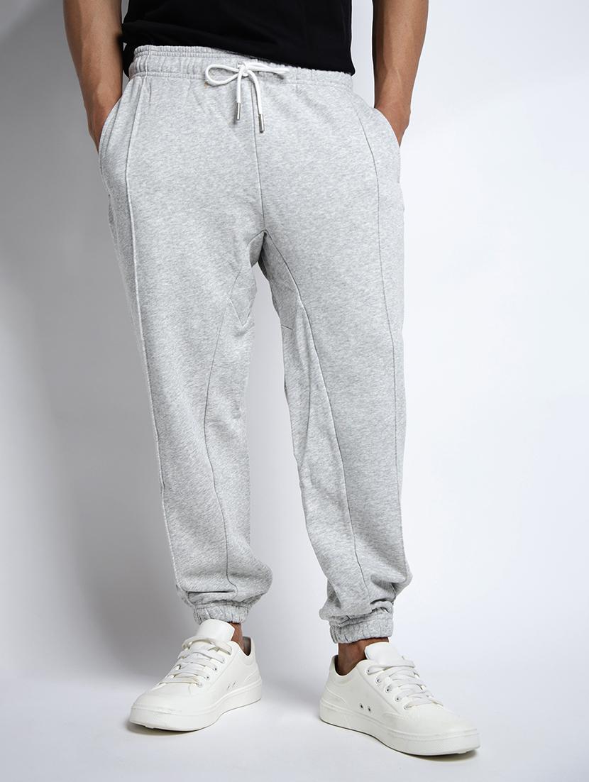 men solid mid rise relaxed fit jogger - 22038012 - Standard Image - 1
