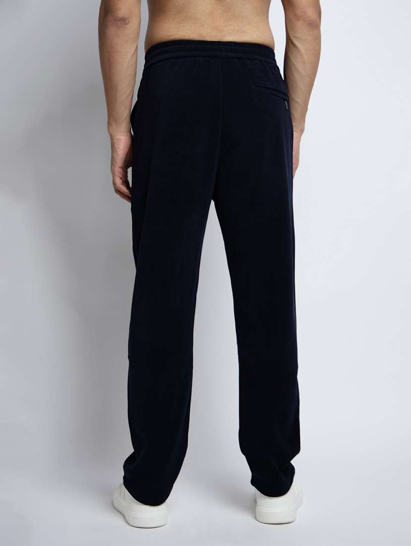 men solid mid rise corduroy casual trouser - 22038014 -  Standard Image - 4