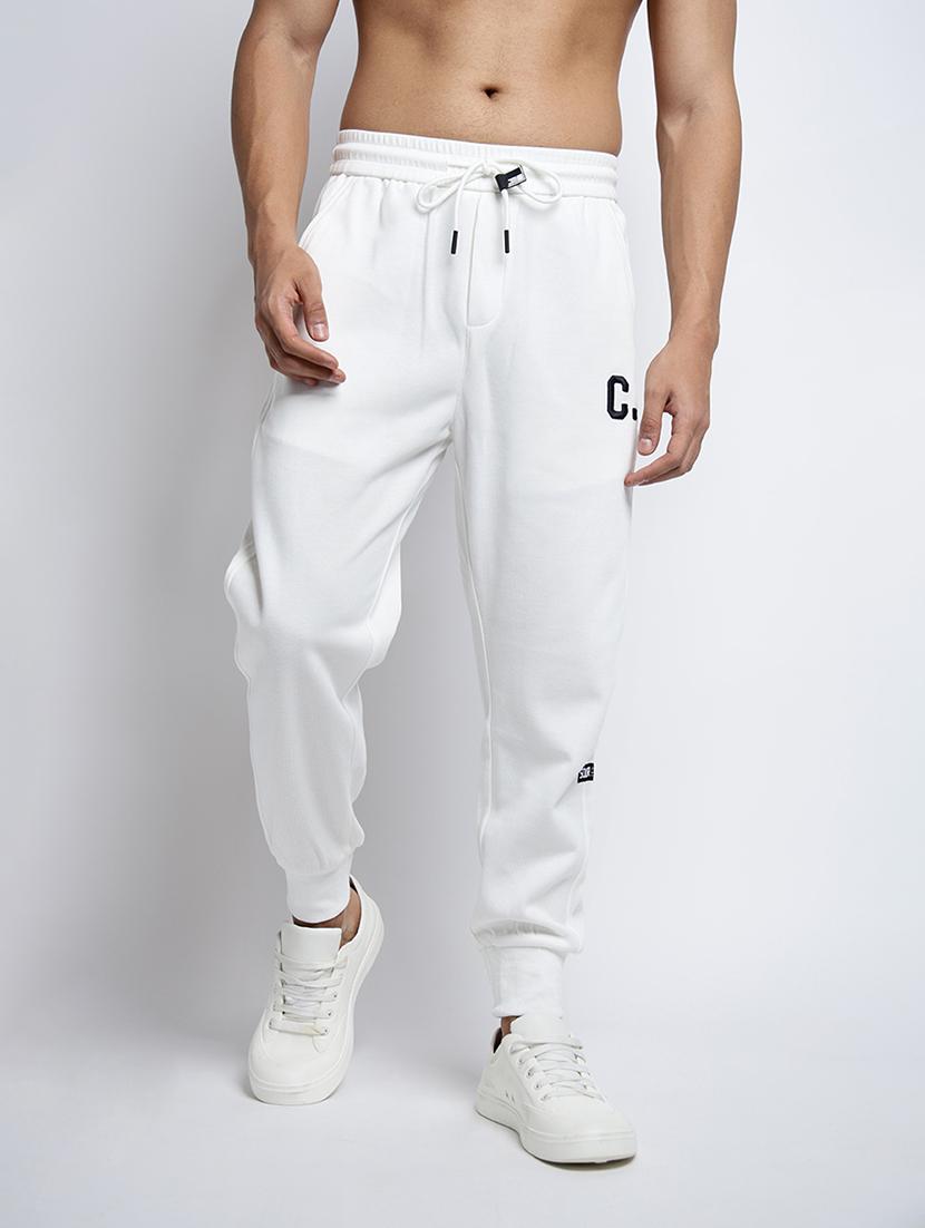 men solid mid rise regular fit jogger - 22038022 - Standard Image - 1