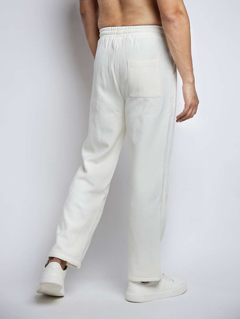 men solid mid rise straight fit trouser - 22038029 -  Standard Image - 4