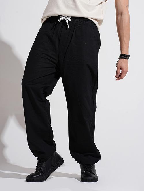 men solid mid rise relaxed fit trouser - 22038060 - Standard Image - 0